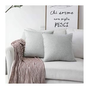 Light gray pillow covers